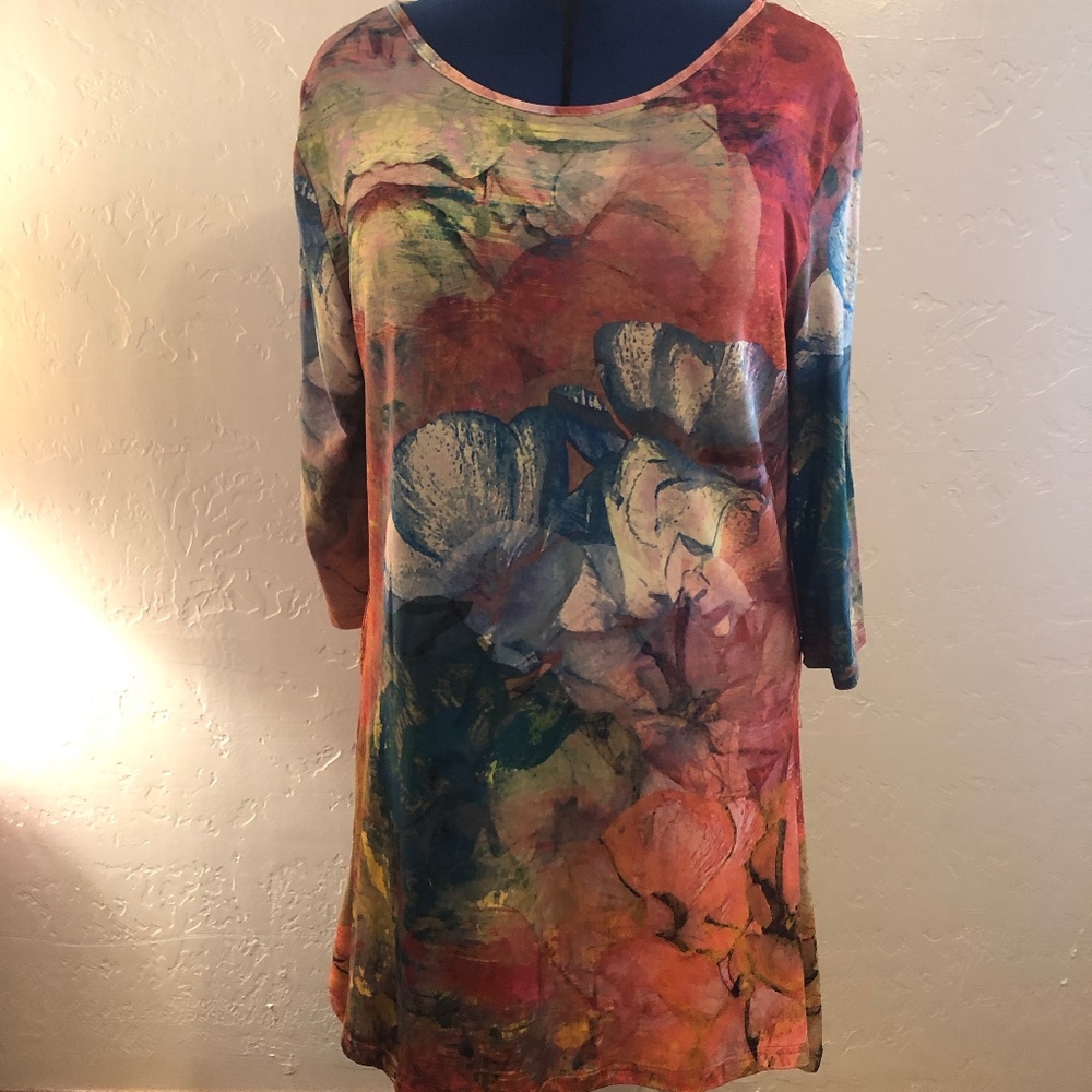 Azalea bracelet sleeve blouse, size 2X